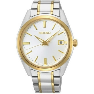 Seiko Men's Dress Watch SGGA54, Two-tone Blue Dial with Day and