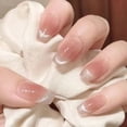 thumbnail image 1 of Parche para uñas con forma de ojo de gato ruborizado hecho a mano para usar con armadura y manicura con lazo, 1 of 5
