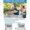 thumbnail image 4 of Portable Radio, AM FM Mini Rechargeable Battery Personal Digital Tuning Stereo Pocket Walkmen Radios with Earphone, 4 of 5