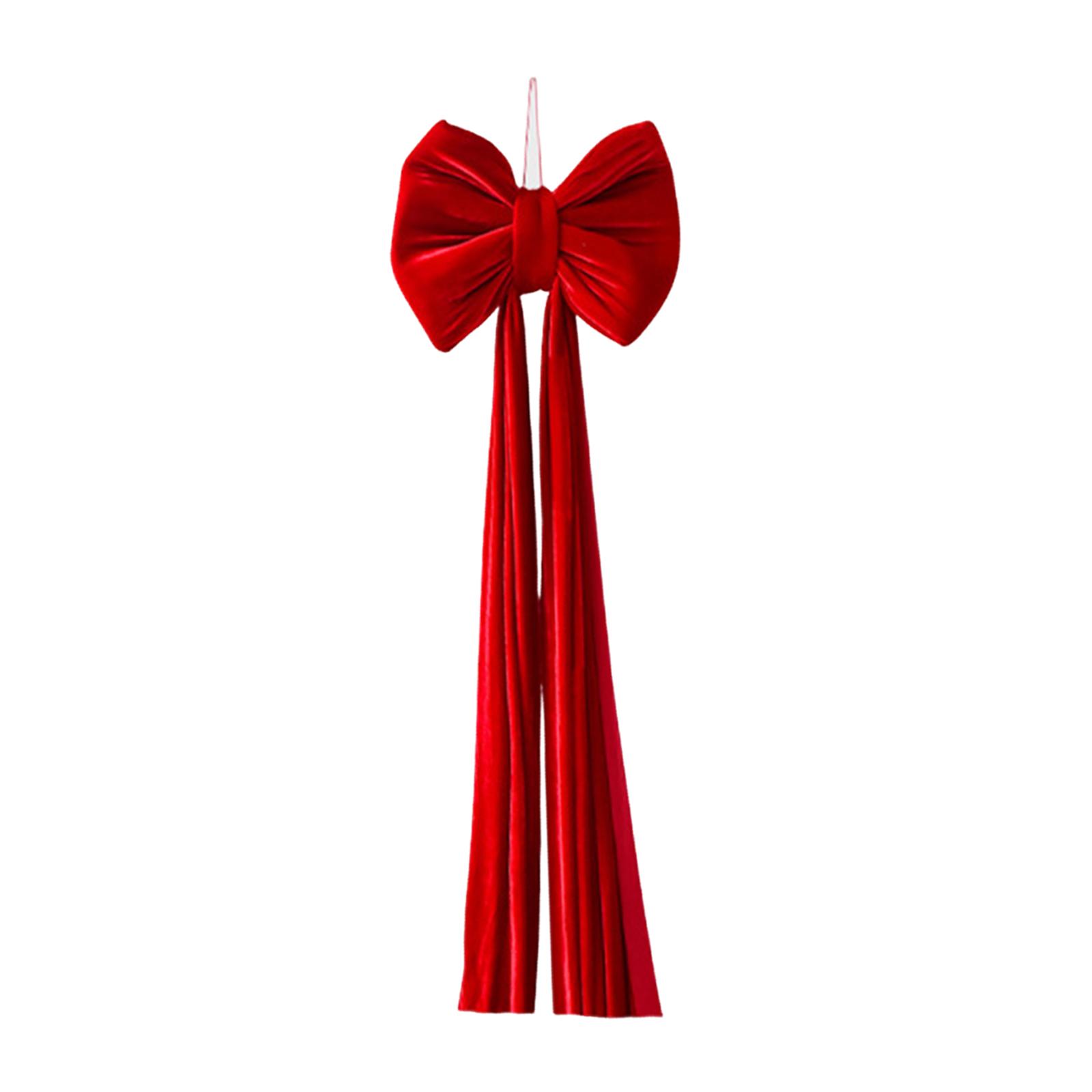 Christmas Tree Topper Bow Velvet Extra Large Size for Home Decor Party and Outdoor Festivities