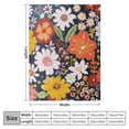 thumbnail image 4 of Orinice Flowers Annabel Kidston Folk Art Warm Lightweight Blanket Soft Fleece Blankets Throw Blanket Living Rooms Sofa Decor Cow Gifts Blanket All Seasons Super Soft Blanket for All Seasons, 4 of 6