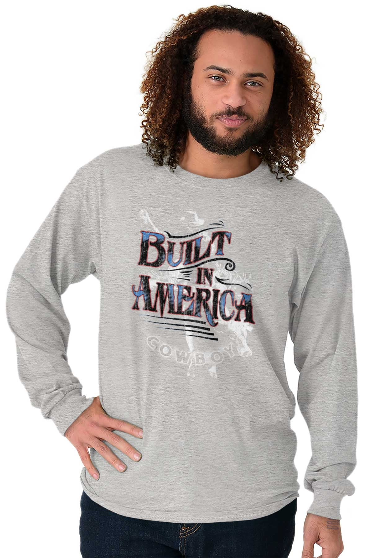 Cowboy Long Sleeve T-Shirts Tees For 