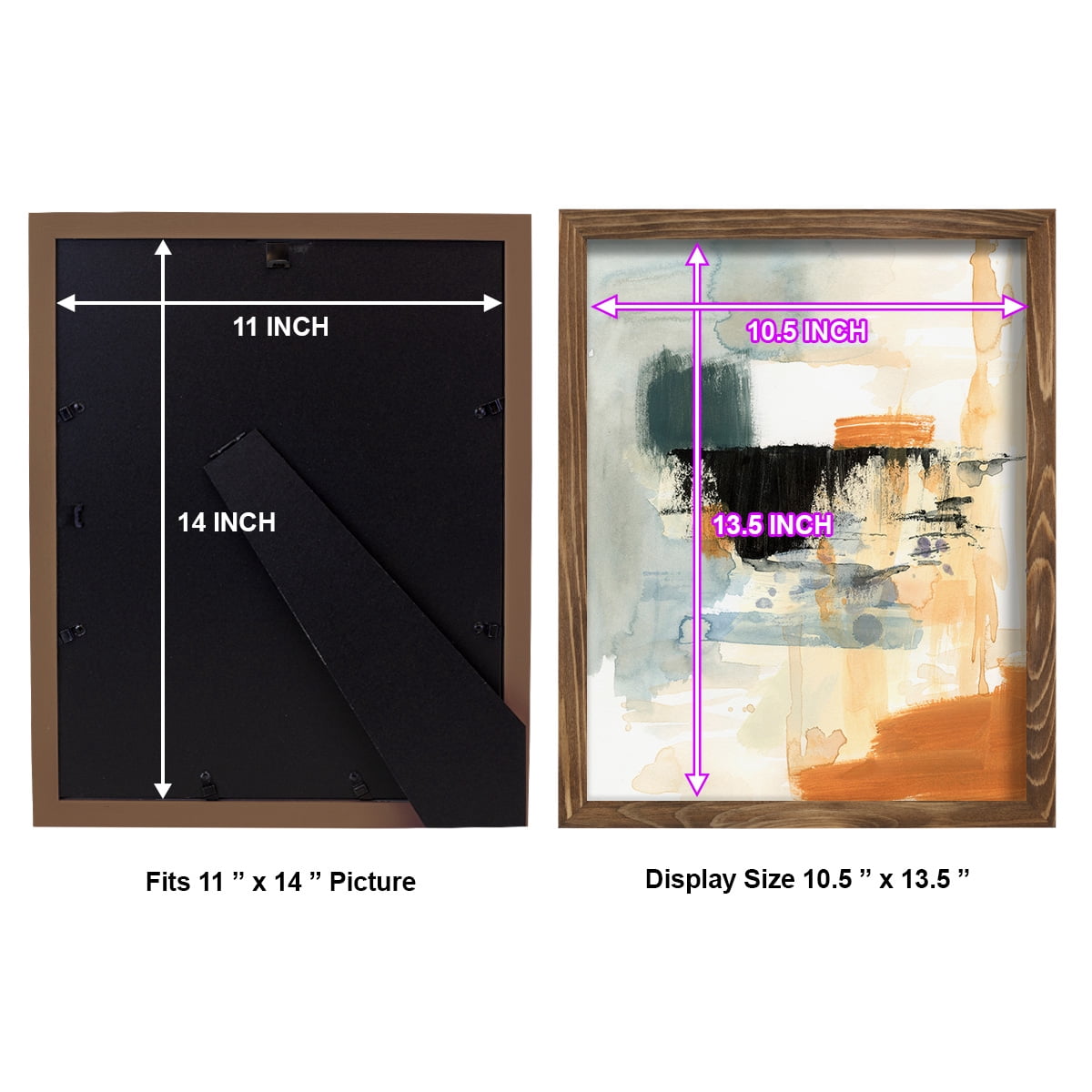 Seria IV - Framed Print w/glass - Walnut