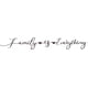 thumbnail image 1 of 1 hoja de pegatinas de pared "La familia lo es todo", letras familiares, frases inspiradoras, 1 of 8
