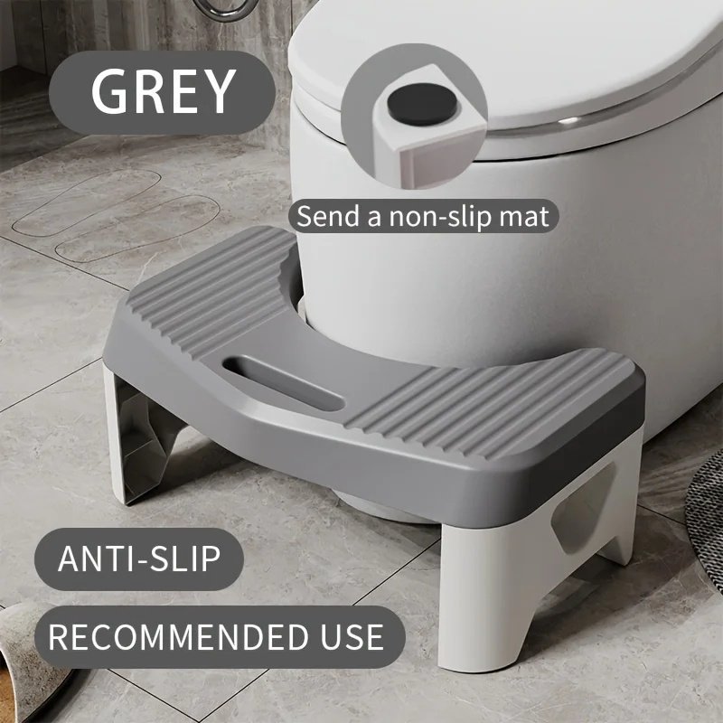 Non-Slip Toilet Stool Bathroom Squatty Potty Foot Stool for Constipation Relief Pregnancy Adults Kids Step Stool Toilet Seat Aid