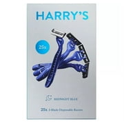 Harry's Men's Disposable Razors, Midnight Blue (25 Count)