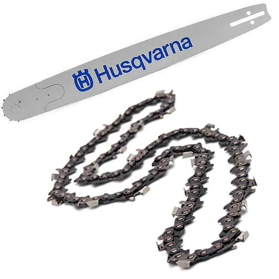 Genuine OEM Husqvarna 18" Guide Bar & Chain Kit for Chainsaws / .325 .050 72 DL SP33G X-Cut / 597649672 581643672