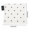 thumbnail image 2 of Unique Bargains 1 Pc Heart-shaped Quilting Drink Coaster White Black Cotton Fabric, 2 of 6
