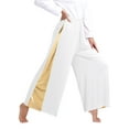 thumbnail image 4 of Zaldita Robe de Danse de Louange pour Femmes Sans Manches Métallisée Ourlet Asymétrique Robe + Pantalon Ample Blanc m, 4 of 6