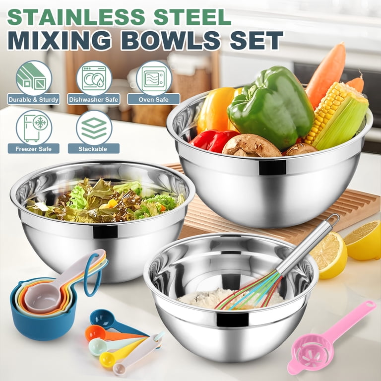 Vesteel 6-Piece Stainless Steel Mixing Bowl Set photo 6