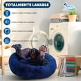 thumbnail image 4 of CAMA PARA PERRO ANTIESTRES MEDIANA 70CM DIAMETRO AZUL MARINO LUNICS LUNICS CAMA CIRCULAR, 4 of 6