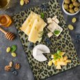 thumbnail image 5 of Leopard Print Cutting Board, Skin Pattern of a Wild Safari Animal Powerful Panthera Big Cat, Decorative Tempered Glass Cutting and Serving Board, Large Size, Pale Brown Black, by Ambesonne, 5 of 5