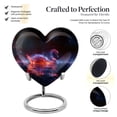 thumbnail image 3 of Ethereal Swan Embers Cremation Urn For Human Ashes - Small Human Ashes Urns - Sophisticated Heart Urn For Men - Small Cremation Keepsake For Adult Ashes 3 Inch, 1 Pc, 3 of 5