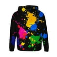 thumbnail image 5 of Sudadera con capucha para hombre, estilo casual, con cuello redondo, estampado, manga larga, blusa de poliéster, 5 of 5