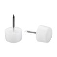 thumbnail image 1 of Clavo para patas de muebles, almohadilla protectora para patas de silla y mesa 14mm Dia Plástico 40pcs, 1 of 4