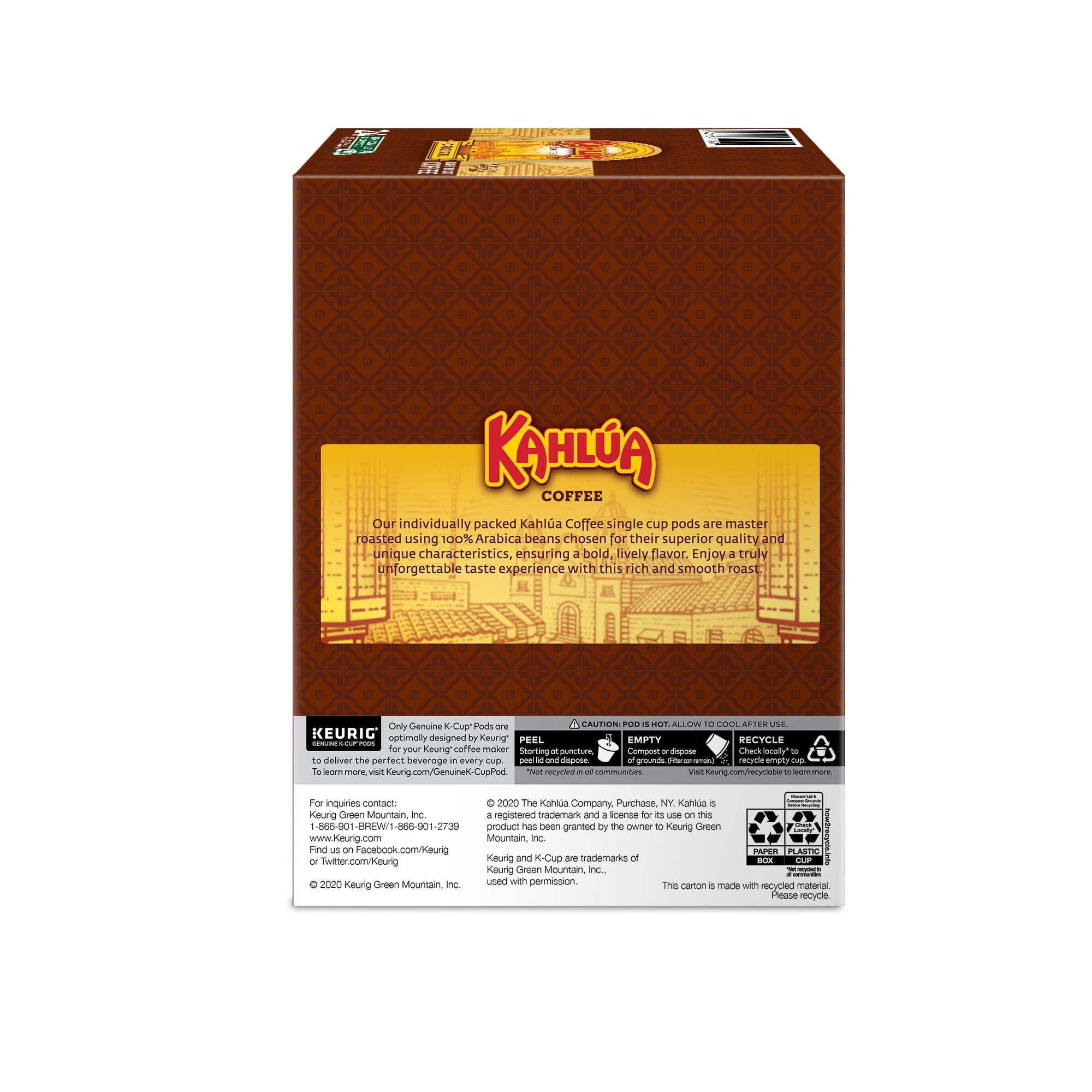 Kahlua, Coffee Original Light Roast K-Cup Coffee Pods, 24 Count