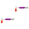 thumbnail image 3 of 2 cebos de pesca con jigging de calamar y anzuelos de pulpo con múltiples agujas Violeta oscura, 3 of 9