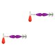 thumbnail image 3 of 2 piezas de calamar Jig con anzuelo Pulpo Jig Señuelo de pesca suave Pulpo de agua salada Violeta oscura, 3 of 8