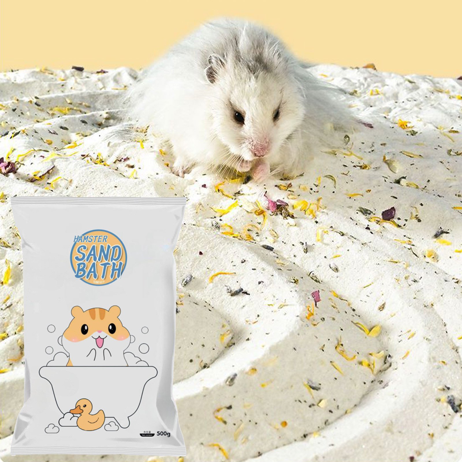 NWOKYZGH Hamster Bath Sand, Dust Free Desert Sand or Potty Litter Sand for Hamster Chinchillas Gerbil Mice Small Animals
