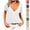 #072 White, variant on Felirenzacia Women's Deep V Neck Short Sleeves Boxy Solid Summer Tee Tops T Shirt for Big Women White,L