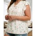 thumbnail image 4 of Oryer Plus Size Tank Tops for Women, V Neck Trendy Tunic Summer Shirts for Women Sleeveless Casual Womens Blouse 1X-5X, 4 of 6