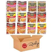 Ruthy's Outlet Ramen Noodle Cup Soup Instant Lunch Variety 12 Count - 7 Flavors -Chicken, Beef, Shrimp, Lime Chili Shrimp, Spicy Beef, Spicy Chicken, Spicy Shrimp