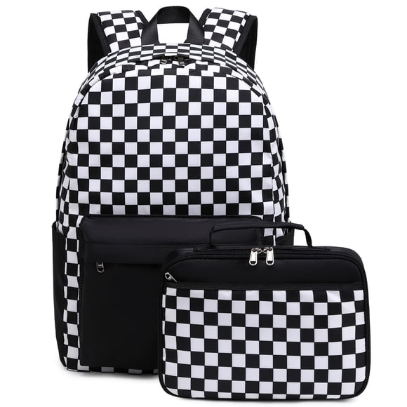 Mochila Octsky Kids 44x30x15 cm con Lonchera Negra