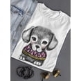 thumbnail image 3 of Cute Puppy In Warm Jacket T-Shirt Women -Image by Shutterstock, Female Small, 3 of 4