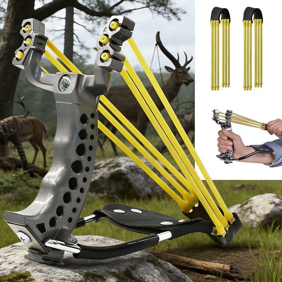 Runzkzy Multifunctional Shooting Fish Slingshot Powerful Catapult Hunting SlingShot