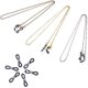 thumbnail image 3 of 200 piezas de soportes de conector de retención de extremos de bucle de goma antideslizantes negros con accesorios de hierro para cadena de collar y soporte de gafas, 3 of 6
