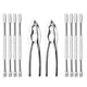 thumbnail image 1 of Lobster Crackers and Picks Set, 10-Piece Crab Leg Cracker Tools - Stainless Steel Seafood Crackers & Forks Nut Cracker Set, 1 of 5