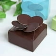 thumbnail image 3 of Efavormart Chocolate Petal Top Favor Box for Candy Treat Gift Wrap Box Party Favor Boxes for Bridal Shower Wedding Party -100pc, 3 of 4