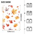thumbnail image 2 of FORMRS 1-Subject Spiral Notebook 8" x 5" College Ruled 60 Refillable Sheet A5 Hard Cover, 2 Pack, Watercolor Autumn Leaves, 2 of 7