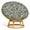 Beige, variant on Vargottam Papasan Cushion Slipcover 55" - Durable Waterproof Fabric with Side Zipper & 8 Tie Strings - Patio/Indoor - Floral Print