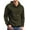 Army Green, variant on Men's Pullover Hoodies Plaid Jacquard Long Sleeve Drawstring Hipster Casual Hooded Sweatshirts with Kanga Pockets