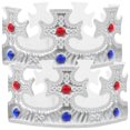 thumbnail image 2 of Kids Birthday Crowns 2Pcs Silver ABS for Adorable Look for Kids Use, 2 of 4