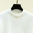 thumbnail image 5 of Ounisa Women's Oversized Crewneck Three-Quarter Short Sleeve Dropped Shoulder Pullover Spring Outfits, 5 of 5