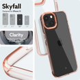 thumbnail image 2 of Skyfall Étui Transparente Compatible avec iPhone 13 Étui Transparente (2021) pour Femmes & Hommes - Or Rose Royal, 2 of 7