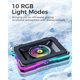 thumbnail image 4 of Base de refrigeración RGB para portátiles gaming con ventilador de 140 mm para portátiles de 15 a 19 pulgadas y soporte para teléfono integrado., 4 of 8