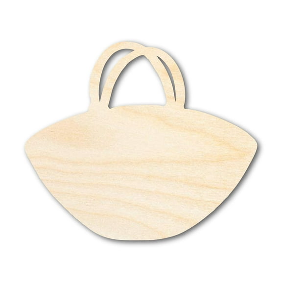 Unfinished Wood Purse Shape 10" / 3/4"
