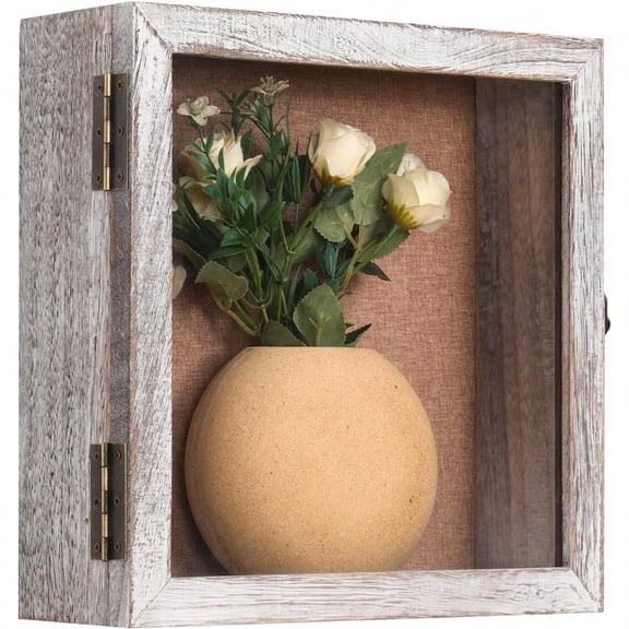 12x12x4 Shadow Box Exterior Depth 4in Extra Deep Shadow Boxes Display Cases For Pictures Photos And Keepsake Distressed White