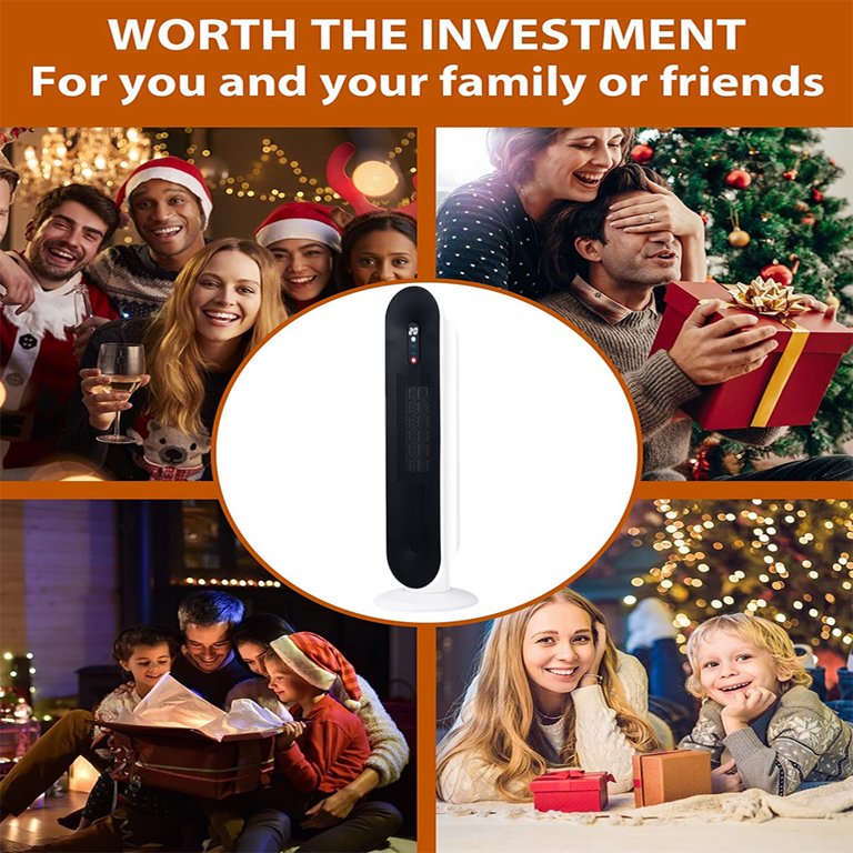 SUGIFT 1500W Ceramic Tower Space Heater with Remote, White - Walmart.com