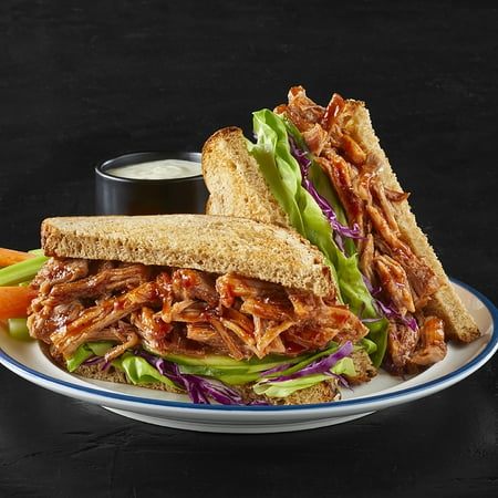 Jack Daniel's Seasoned Pulled Chicken, Fully Cooked, Ready to Heat, 16 oz Tray