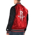 thumbnail image 2 of Men's Starter Red/Black Houston Rockets Renegade Satin Full-Snap Varsity Jacket, 2 of 2