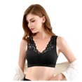thumbnail image 4 of DPTALR Soutien-Gorge de Sport Non Ajustable Extra-Élastique Respirant avec Dentelle, 4 of 5