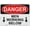Warning Sign 5, variant on Metal Hanging Plate Horizontal Sign MEN WORKING BELOW ARROWS DOWN, Rust Free With 4 Pre-drilled Holes Waterproof, Fade and Scratch Resistant - DANGER SIGN Style 20x30cm