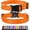 Orange, variant on Minzimin 1pcs Reflective Dog Collar, Sturdy Nylon Collars for Large Girl and Boy Dogs, Adjustable Dog Collar with Quick Release Buckle