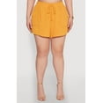 thumbnail image 3 of Womens Plus Size Airy Drawstring Detail Shorts, 3 of 4