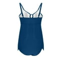 thumbnail image 6 of Aboser Women's Summer Swimdress Two Piece Push Up Swimsuits Tummy Control Cutout Bathing Suit Flowy Hide Belly Swim Dress with Shorts, 6 of 8