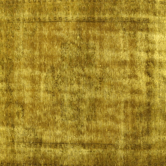 Ahgly Company Indoor Square Persian Yellow Traditional Area Rugs, 6' Square